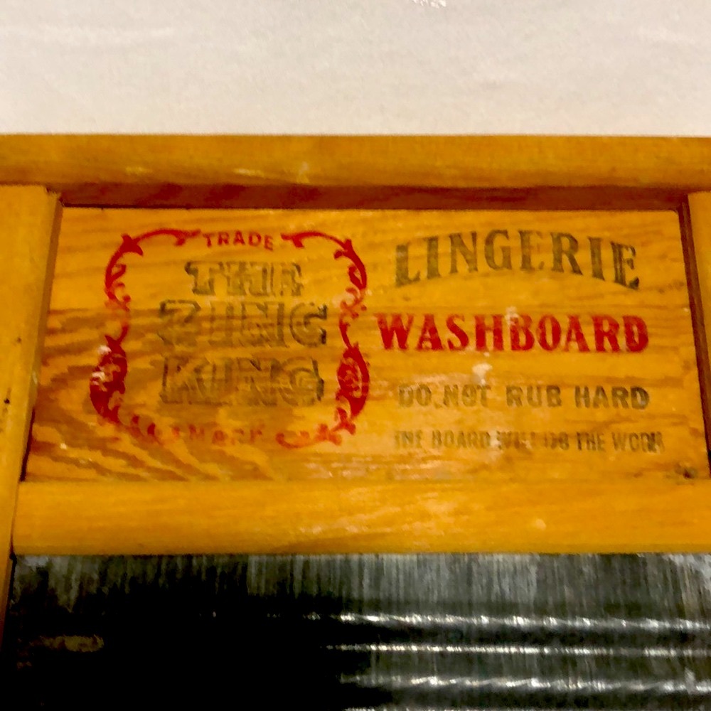 Vintage National Washboard Company Wash Board Zing King Chicago Memphis